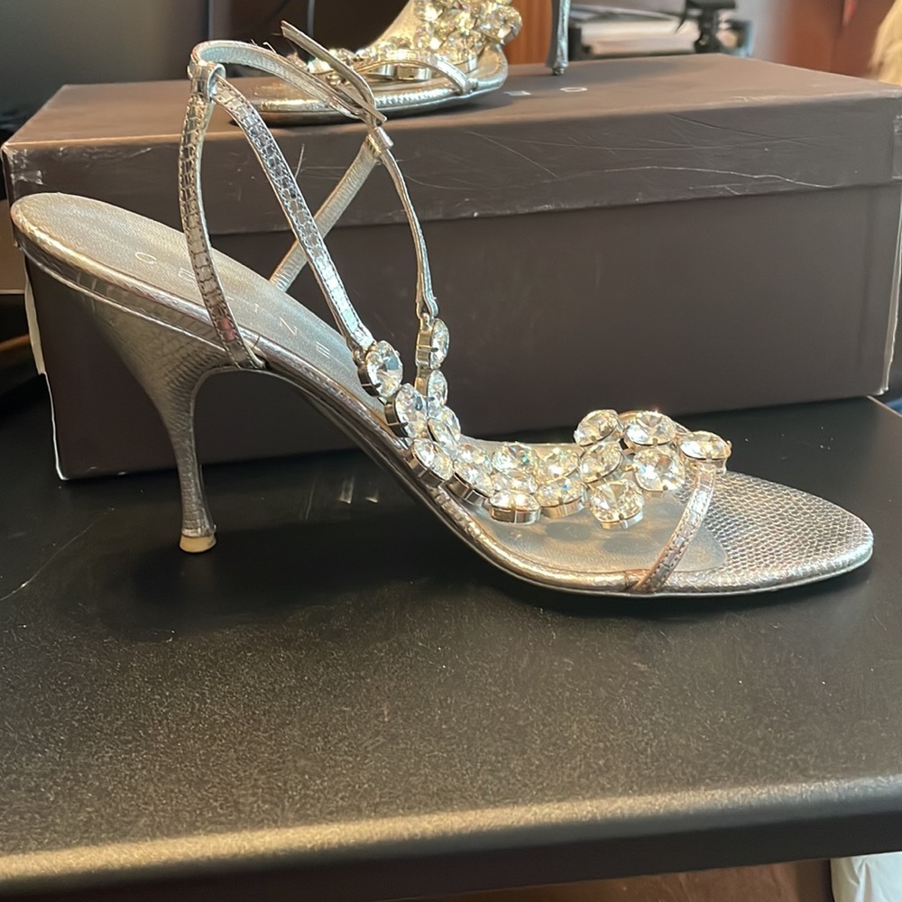 Celine silver jeweled sandals size 9 - Picture 4 of 14